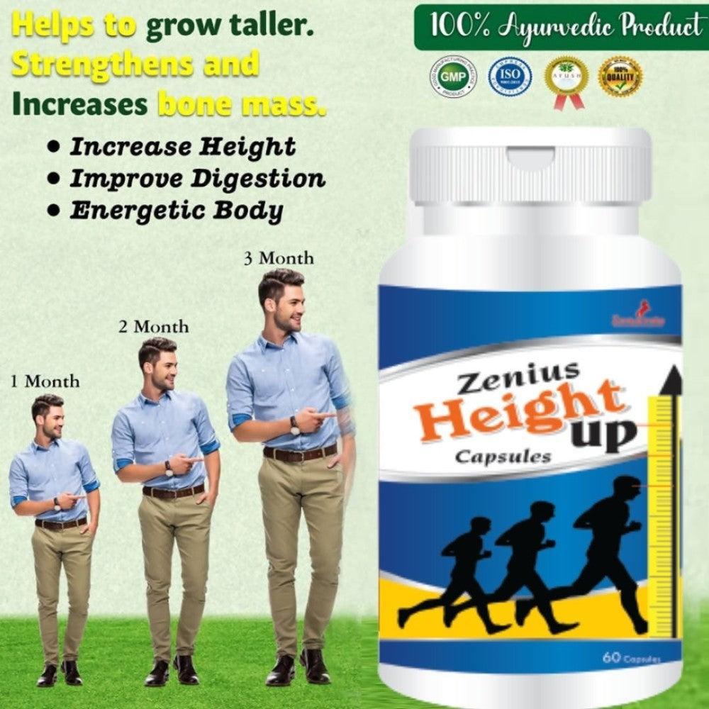 Zenius Height Up Capsule for Height Increase (60 Capsules)