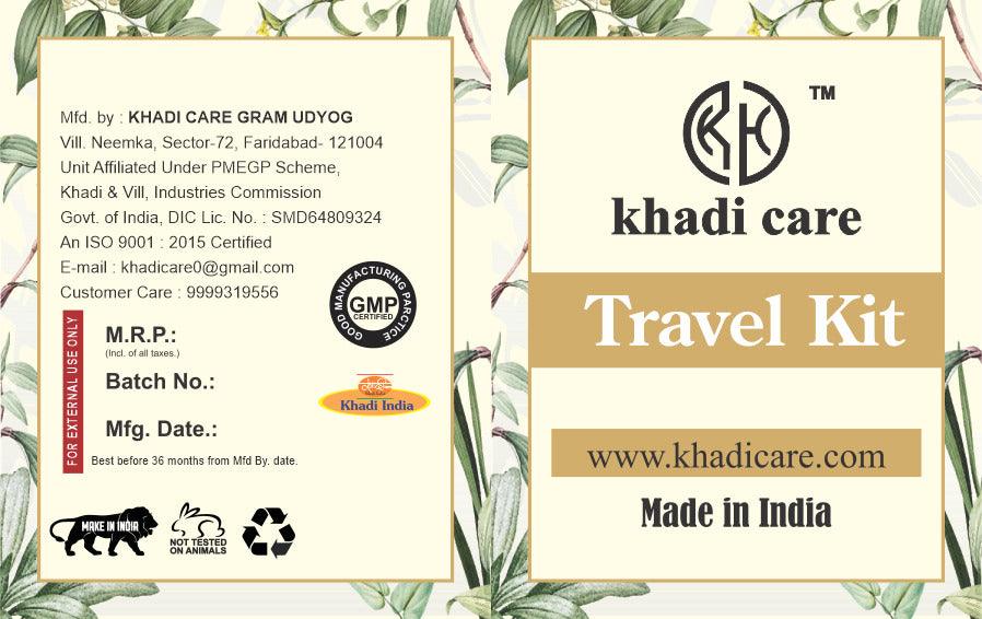 Khadi Care Herbal Handmade Ayurvedic Sustainable Beauty Travel Kit