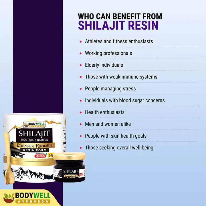 BodyWell Himalayan Shilajit Resin 100% Pure & Natural - 20gm