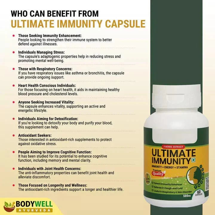 BodyWell Ultimate Immunity Capsule - 60 Capsules