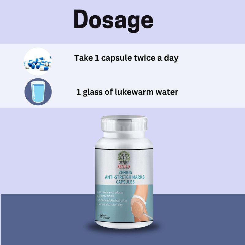 Zenius Anti Stretch Marks Capsules - 60 Capsules