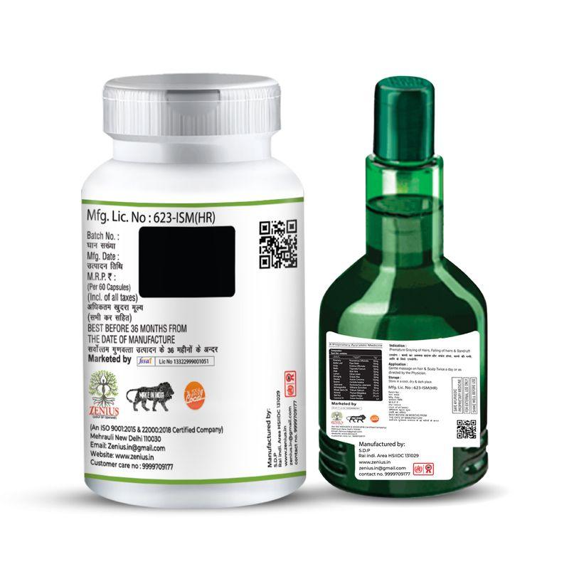 Zenius Hair Grow Kit - Hair Growth Oil for Hair Growth, Improvement, and Treatment