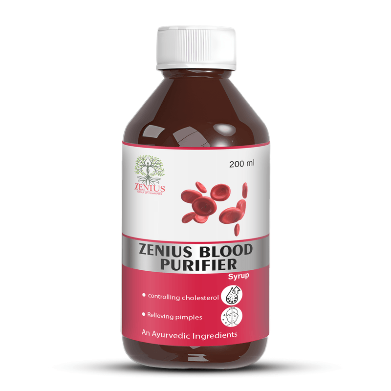 Zenius Blood Purifier Syrup - Detoxifying Syrup for Healthy Skin, Clear Blood, and Overall Detox Support - 200ml Syrup