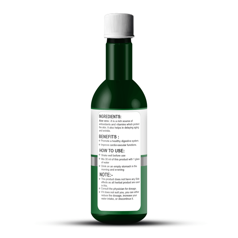 Zenius Aloevera Juice for Skin Glow, Better Digestion, and Hydration - 500ml Juices