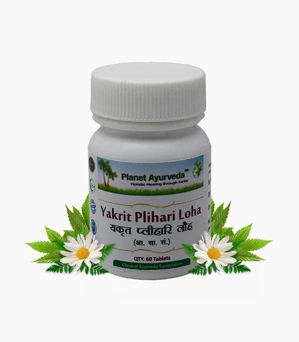 Planet Ayurveda Yakrit Plihari Loha - 60 Tablets