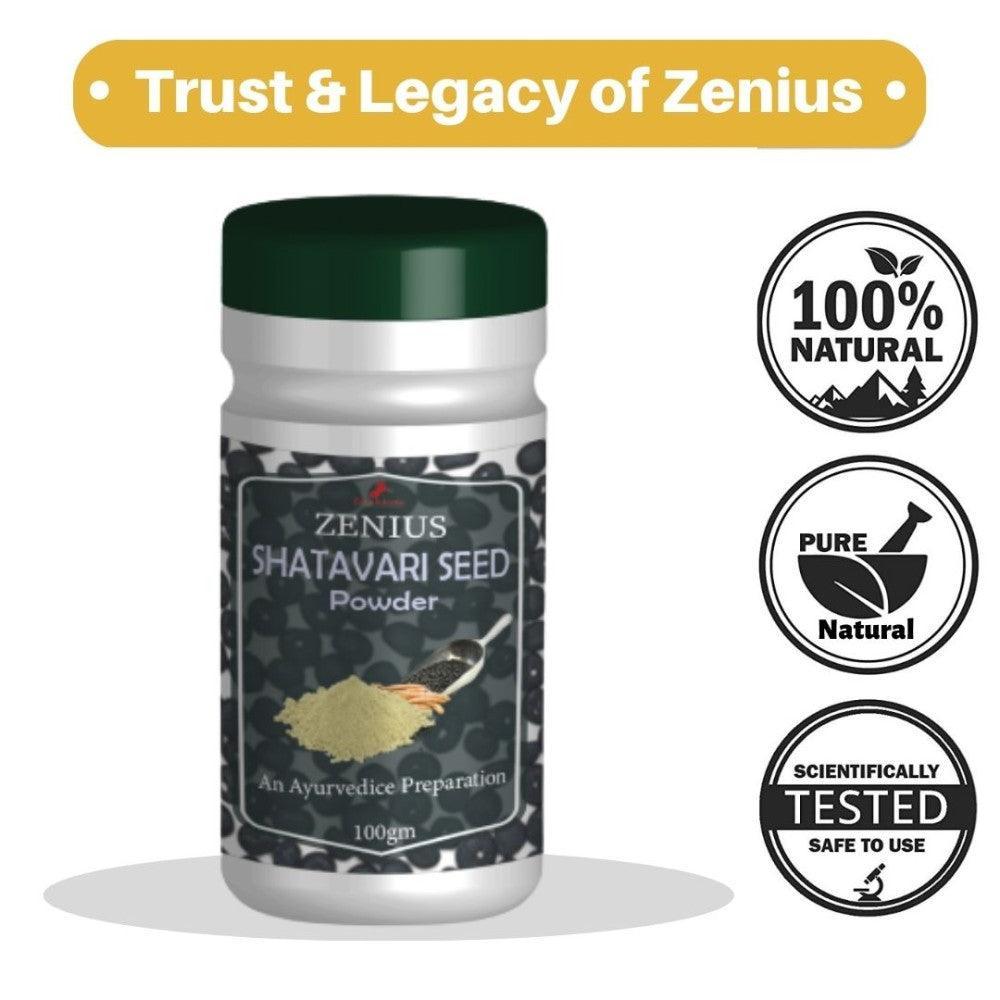 Zenius Shatavari Seed Powder Ayurvedic Support to Balance Women’s Hormones - 100g