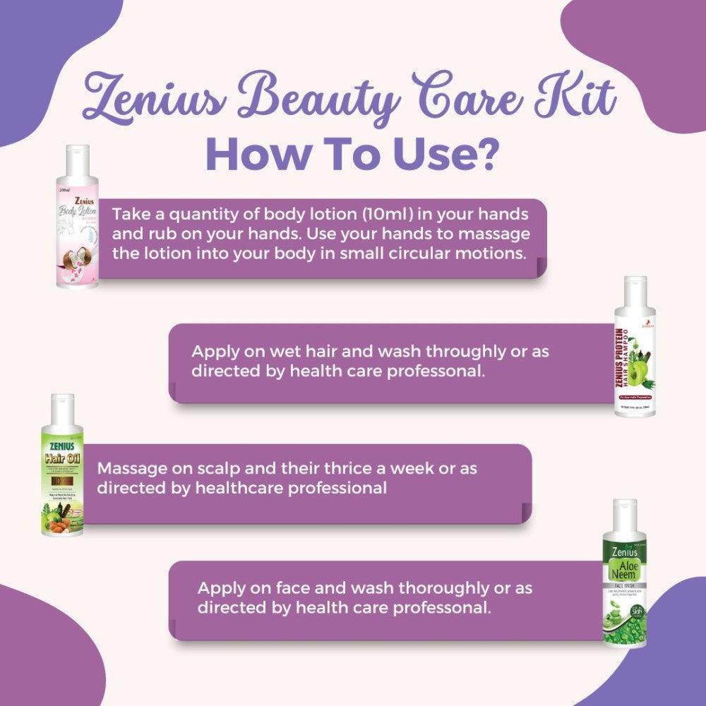 Zenius Beauty Care Kit for brilliant skin advanced moisturizing and hydrating kit