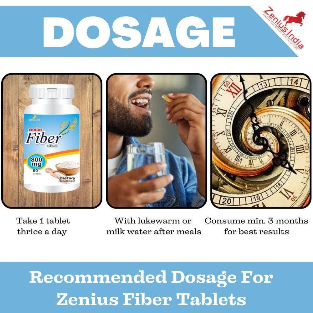 Zenius Fiber Tablets Dietary Supplements - 60 Tablets