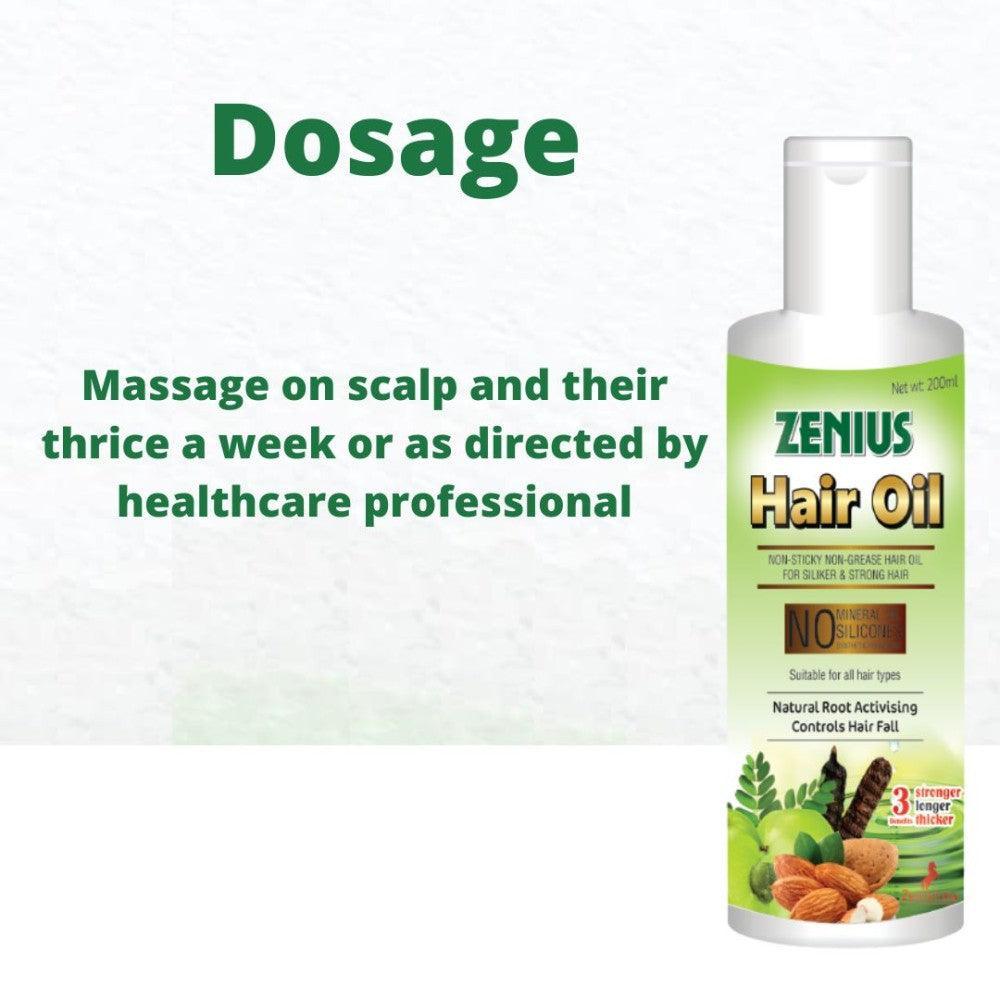 Zenius Hair Oil for hair growth, hair dandruff removal oil