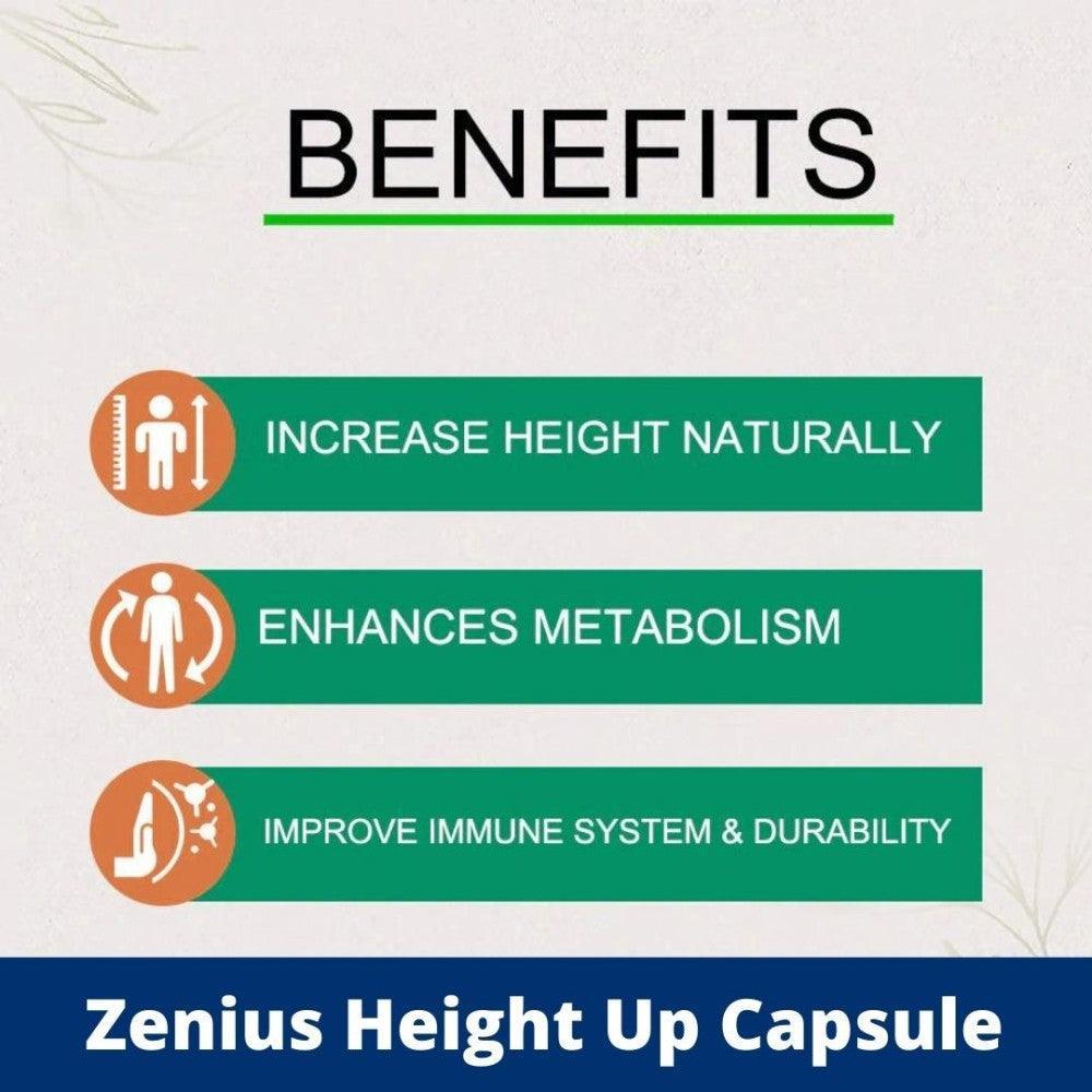 Zenius Height Up Capsule for Height Increase (60 Capsules)