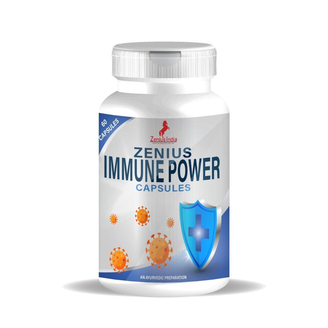Zenius Immnue Power Capsule for Improves Immunity to Fights Bacteria & Viruses