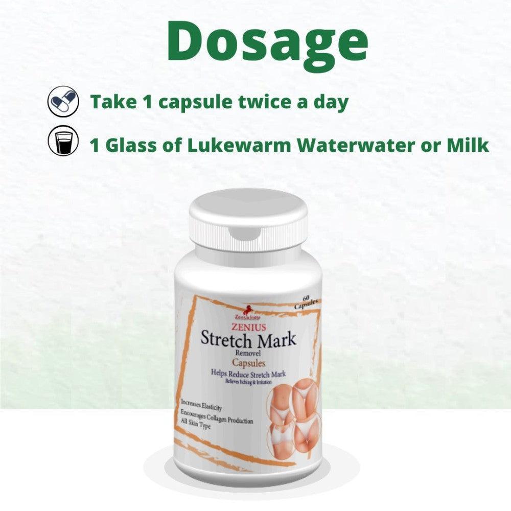 Zenius Stretch Mark Capsule for Body Stretch Marks Removal Medicine