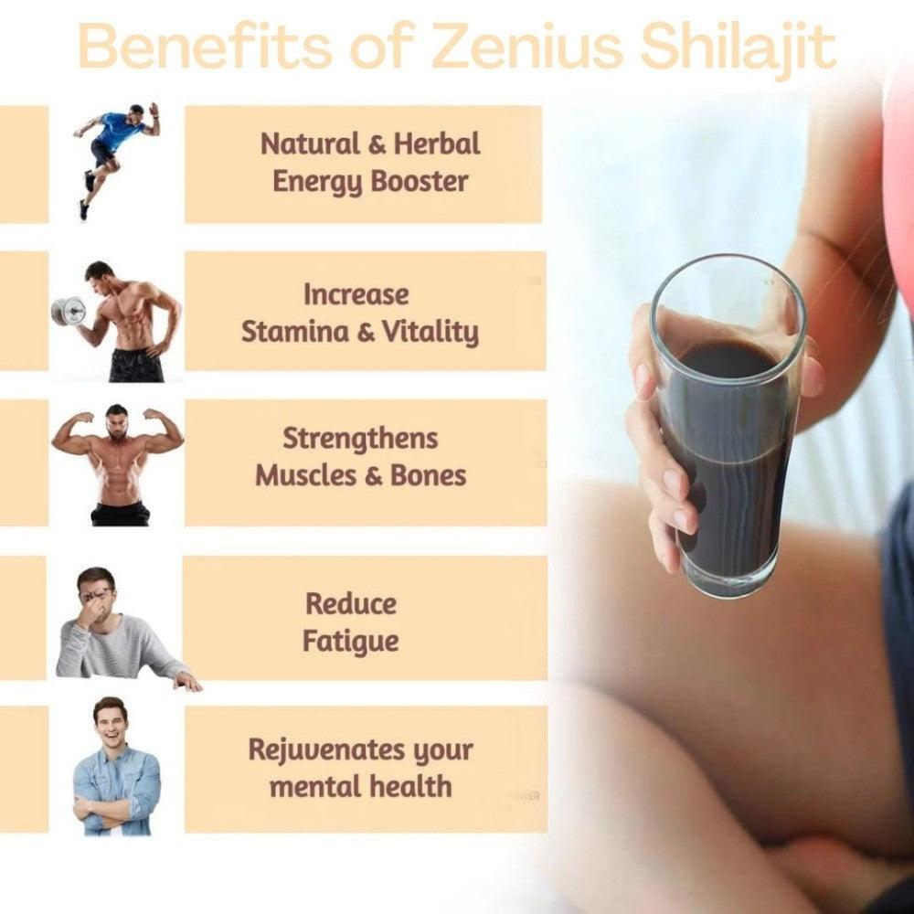 Zenius shilajit resin with ashwagandha - 20g