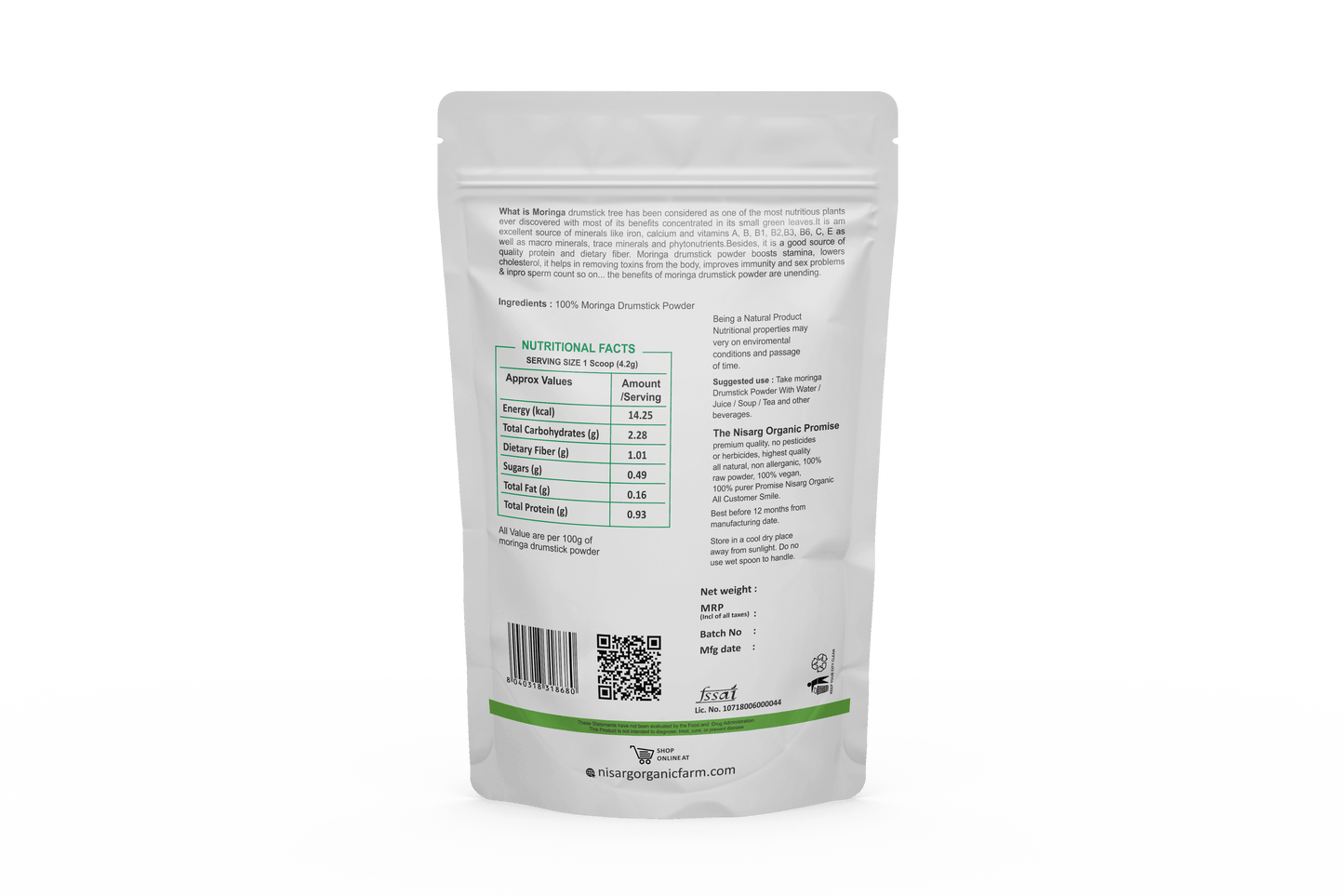 Nisarg Moringa Drumstick Powder