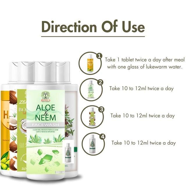 Zenius Beauty Combo Kit - Body Care Kit Have Shampoos, Hair Oils, and Facewashes, Lotion -