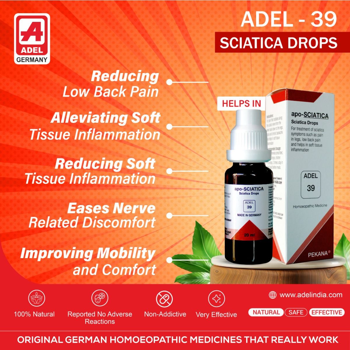 Adel Pekana ADEL 39 Apo-Sciatica Drop - 20ml