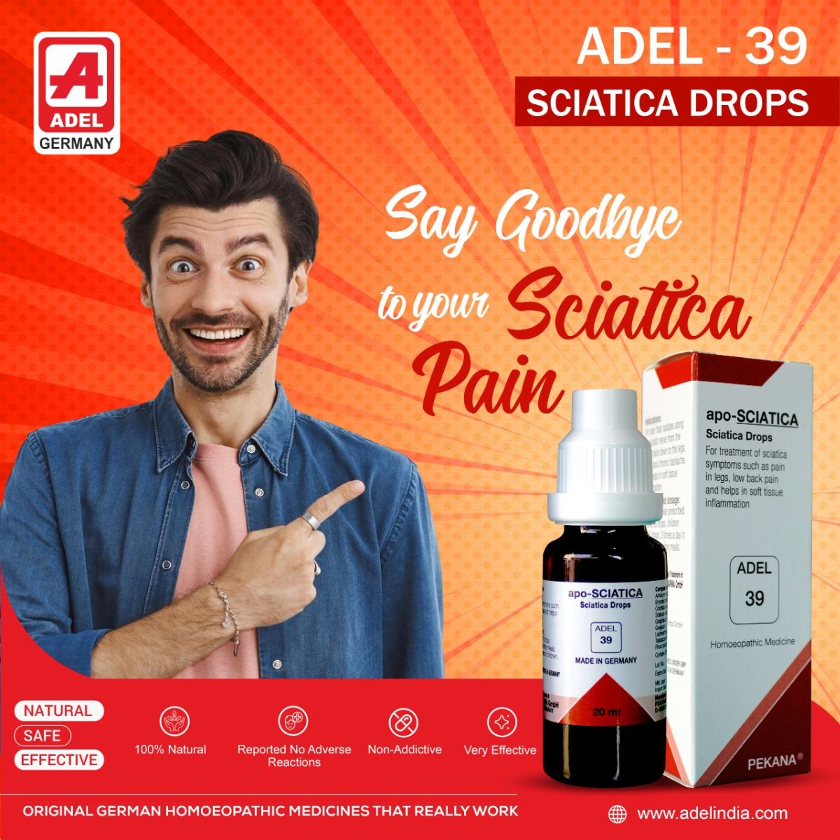 Adel Pekana ADEL 39 Apo-Sciatica Drop - 20ml