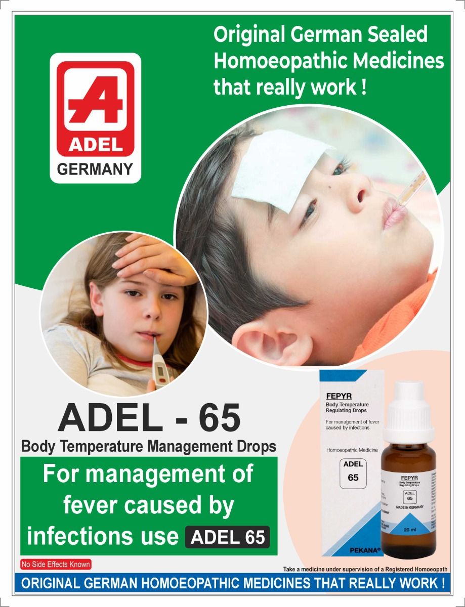 Adel Pekana ADEL 65 Fepyr Body Temperature Management Viral Fever Drop - 20ml