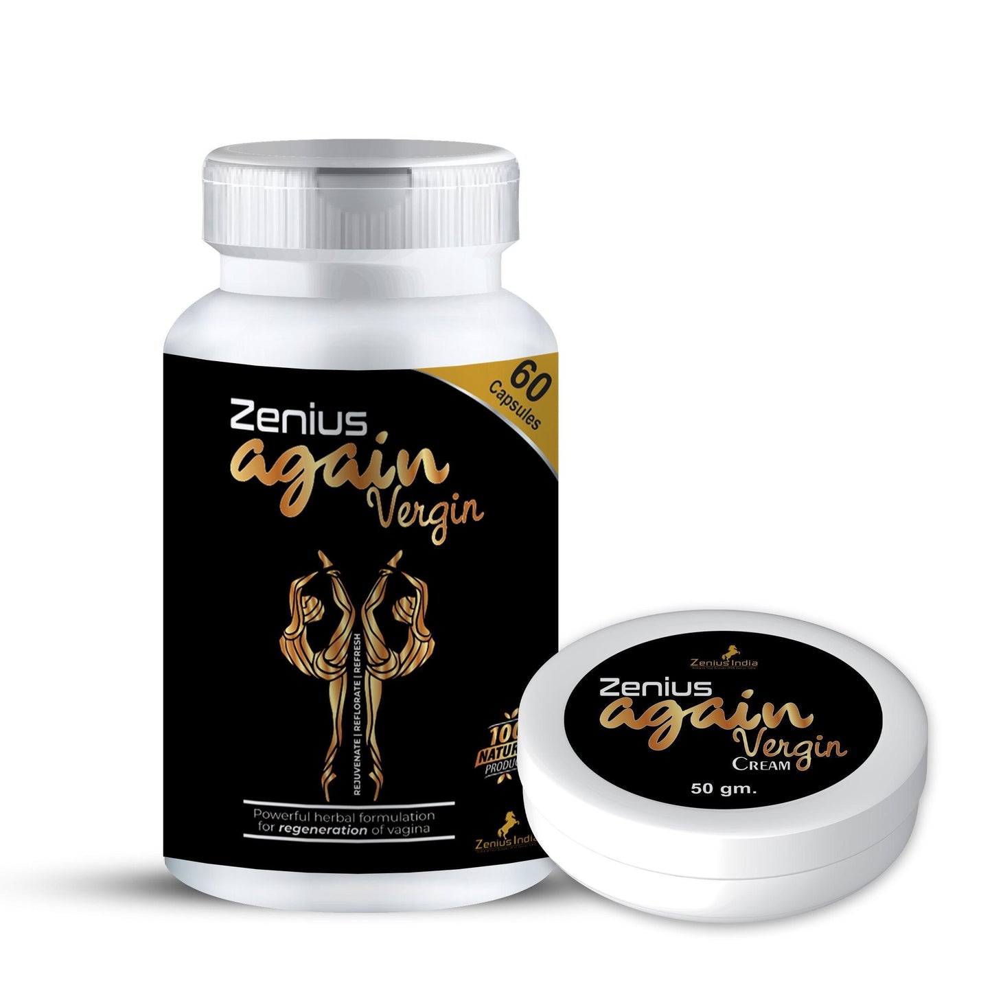 Zenius Again Vergain Kit for Women Sexual Mood Enhance With Vaginal Tightening Cream