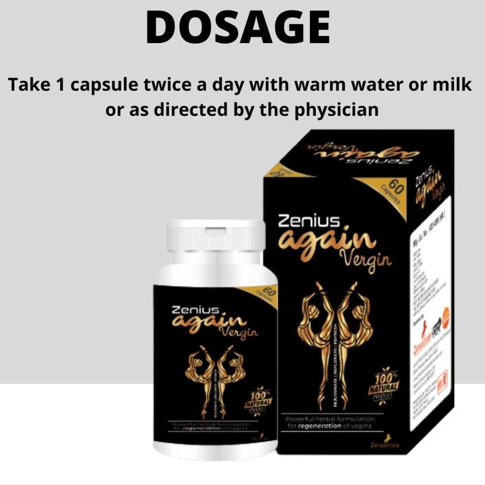Zenius Again Vergin Capsule for Sexual Mood Enhance for Women - 60 - Capsules