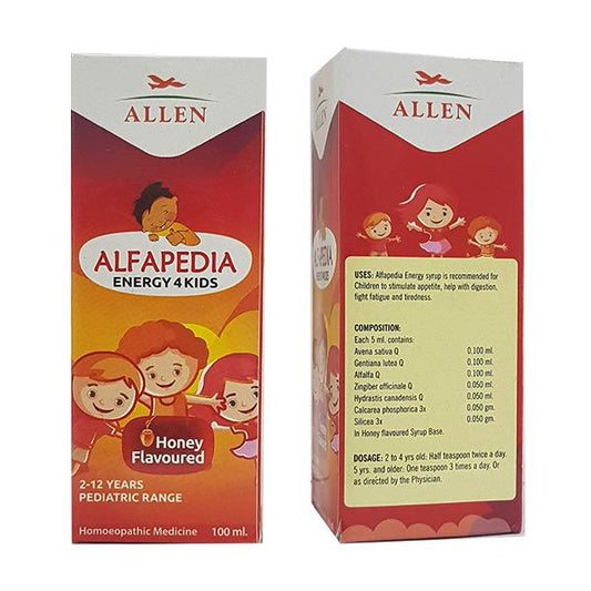 Allen Alfapedia Energy 4 Kids Syrup - 100ml - Pack of 2