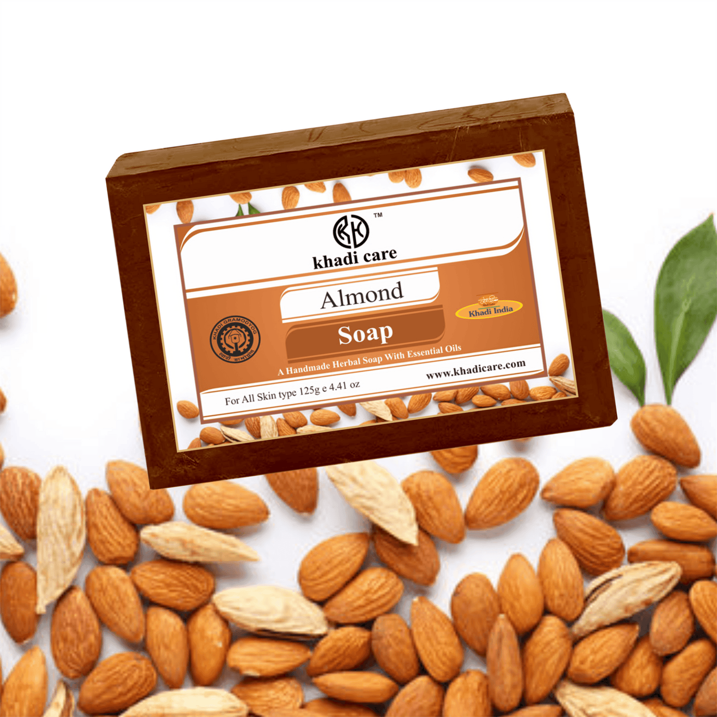 Khadi Care Herbal Almond Soap - 125g