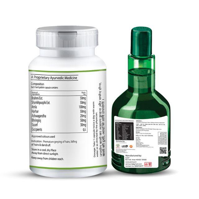 Zenius Hair Grow Kit - Hair Growth Oil for Hair Growth, Improvement, and Treatment