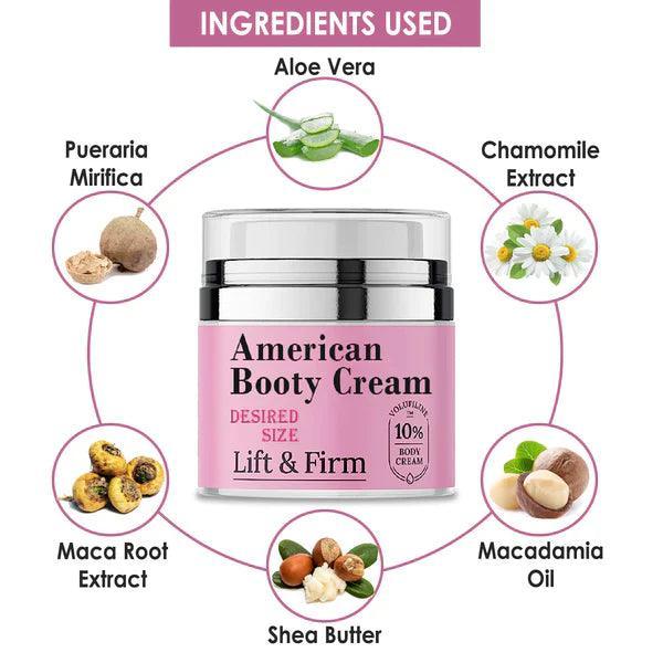 American Booty Cream - Butt Enhancement, Firming & Lifting Cream - 50ml