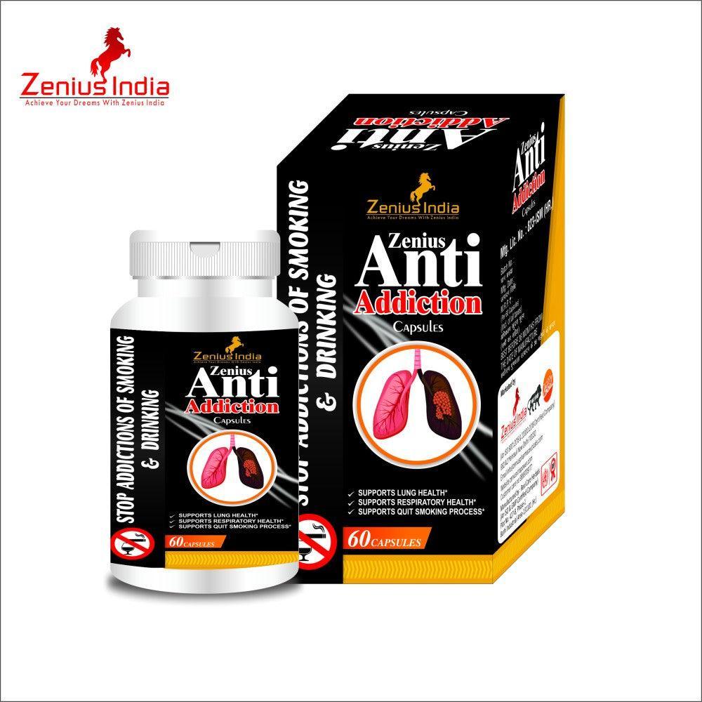 Zenius Anti Addiction Capsule for Nasha Mukti/Alcohol de Addiction (60 Capsules)