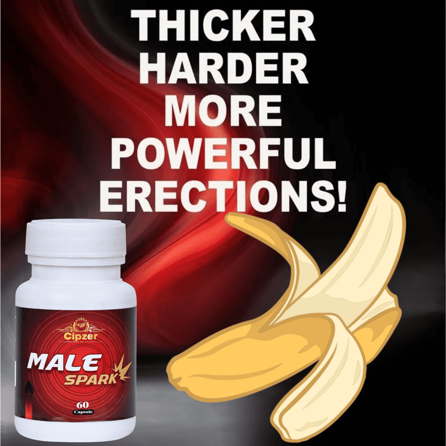 Cipzer Male Spark 60 Capsules | Boost Stamina, Sexual Performance, ED & Premature Ejaculation Relief