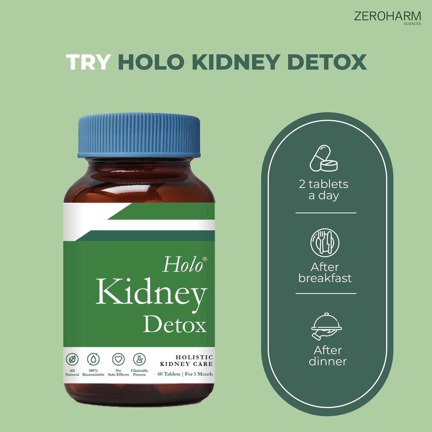 Zeroharm Holo Kidney Detox Tablet