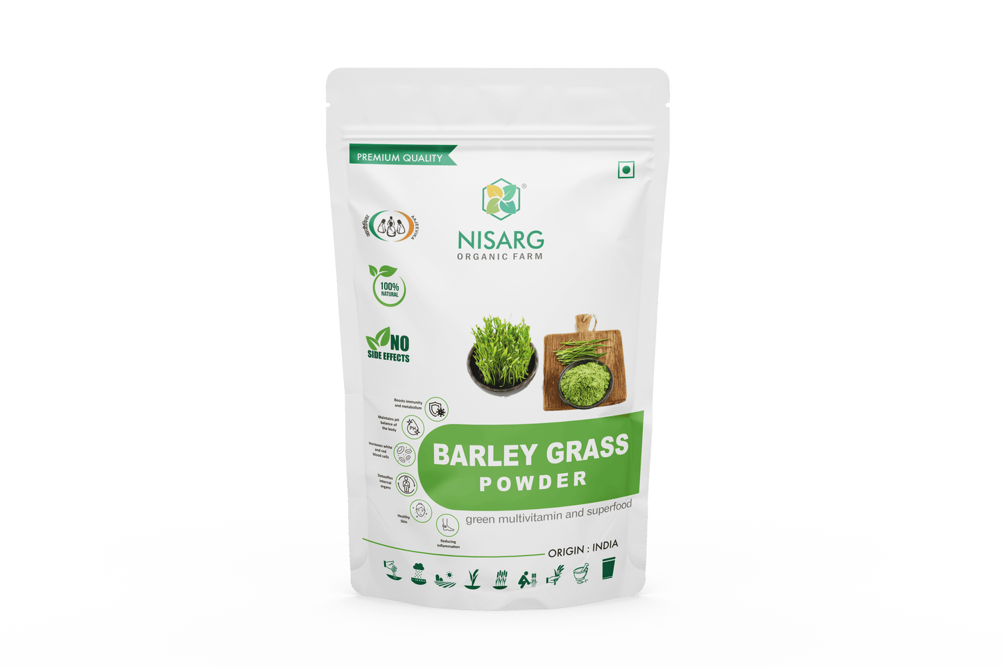 Nisarg Organic Farm Barley Grass Powder