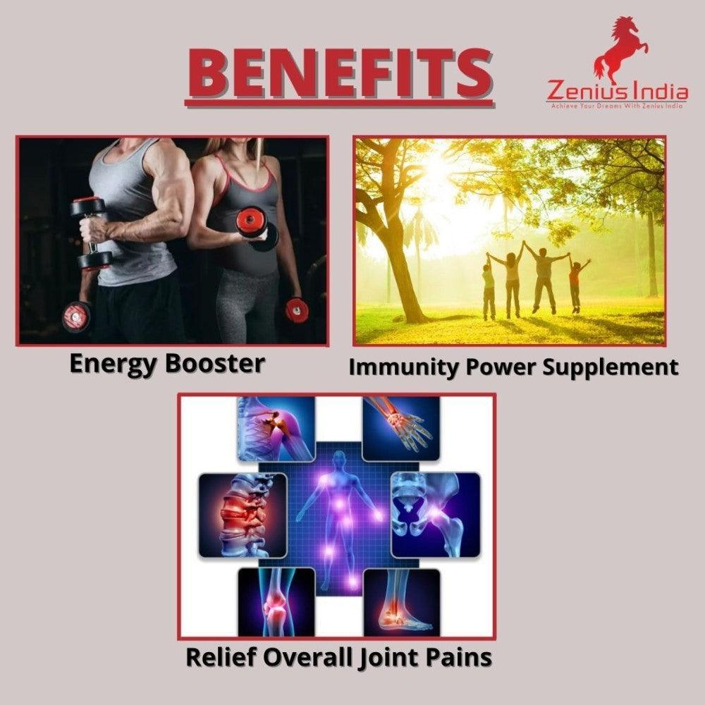 Zenius Mega Plus Capsules for Immunity Booster and Joint Care (60 Capsules)