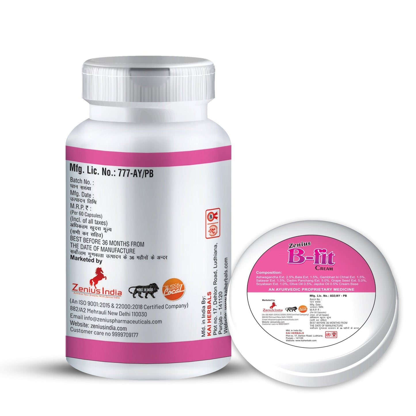 Zenius B Fit Kit for breast enlargement
