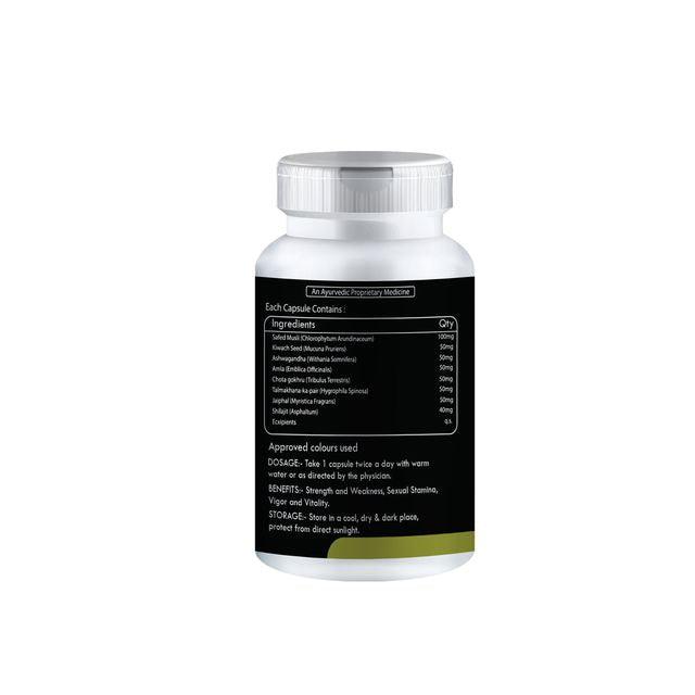 Zenius Gold Plus Capsules - Sex Capsules for Sexual Health, Stamina, and Energy Boosting - 60 Capsules-