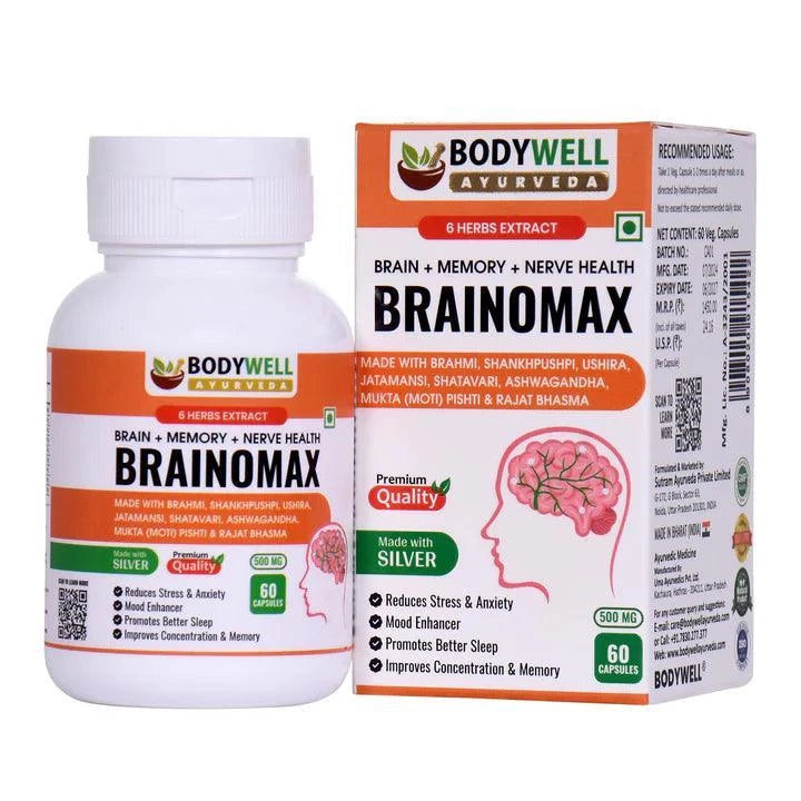 Bodywell Ayurveda BrainoMax Capsules - 500mg