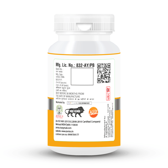 Zenius Curcumin Tablets - for Anti-Inflammatory and Antioxidant-Rich Tablets for Joint Health, Pain Relief, and Immunity - 60 Tablets