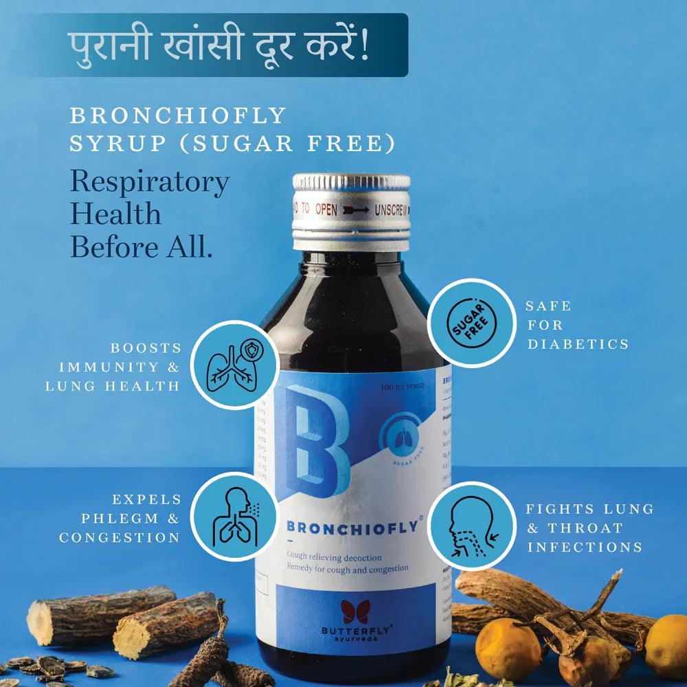 Butterfly Ayurveda Bronchiofly Syrup (Sugar Free) 1 Unit - 100ml