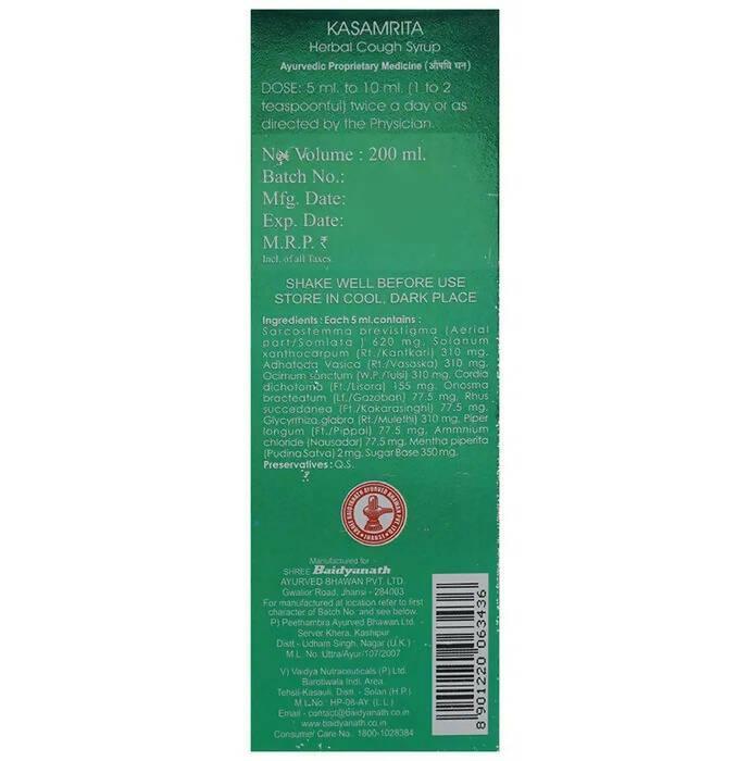 Baidyanath Kasamrita Herbal Cough Syrup