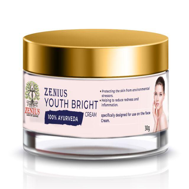 Zenius Youth Bright Cream - Skin Brightening Cream for Youthful Glow and Skin Care - 30gm Cream