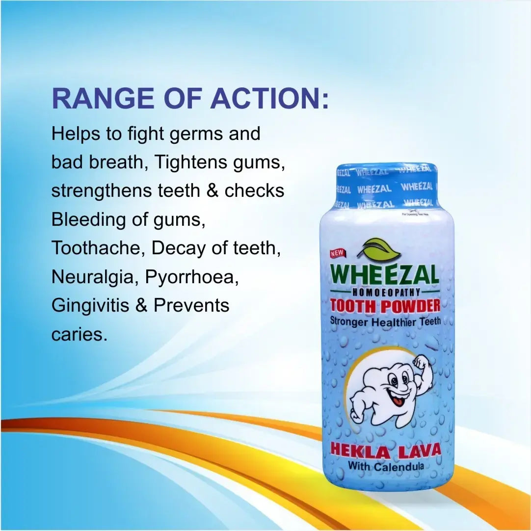 Wheezal Hekla Lava with Calendula Tooth Powder - 100gm
