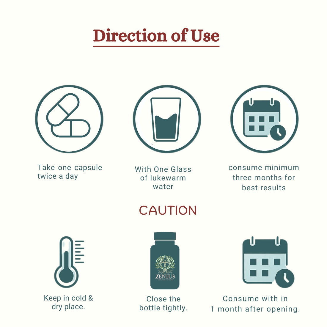 Zenius Rock Strong Capsules (50-70) - 30 Capusles