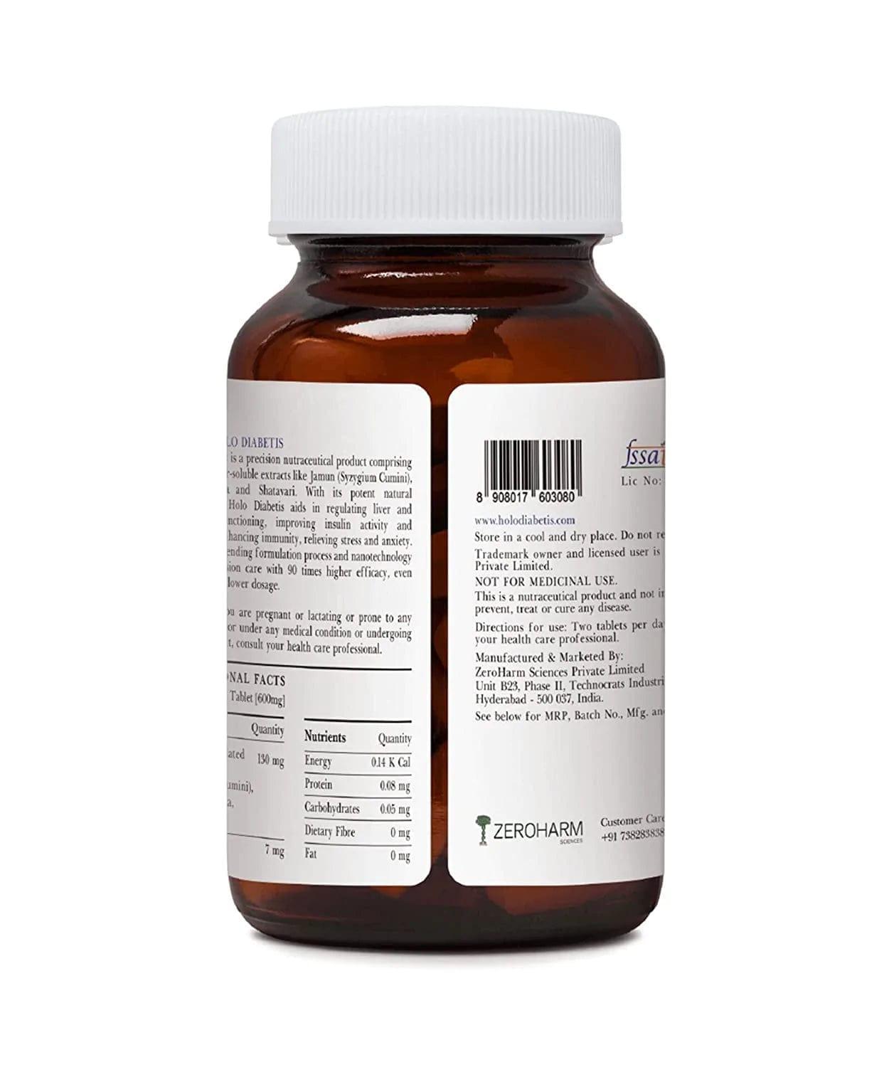 Zeroharm Sciences Holo Diabetis Tablet