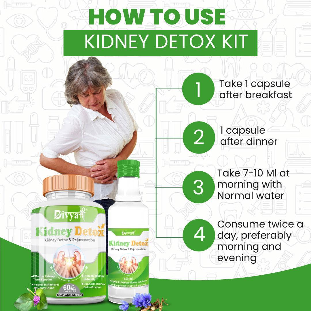 Divya Shree Kidney Detox Capsule & Syrup (Sugar Free)