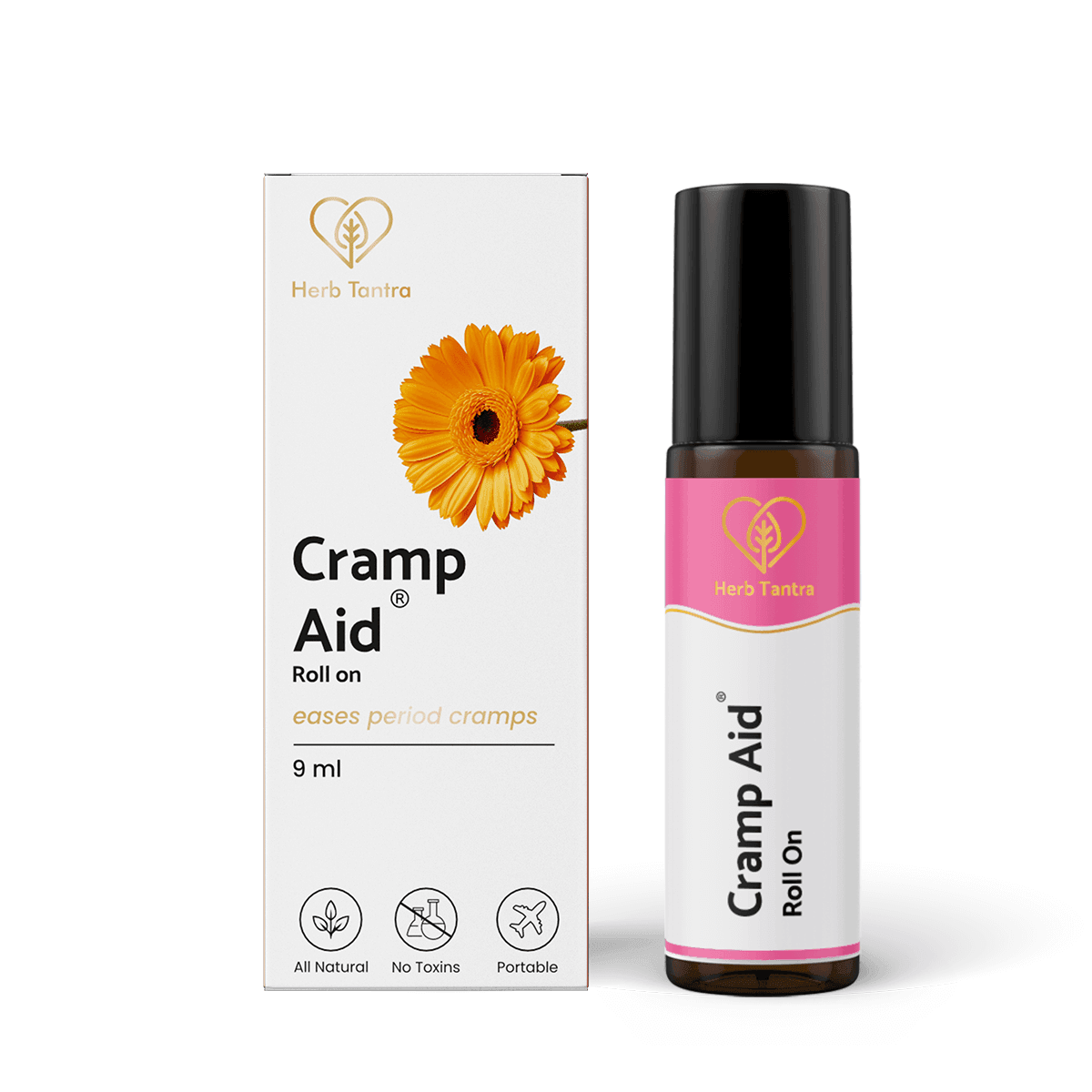 Herb Tantra Cramp Aid Roll On for Menstrual Cramps