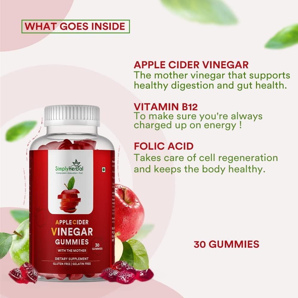 Simply Herbal Apple Cider Vinegar Gummies - 30 Gummies
