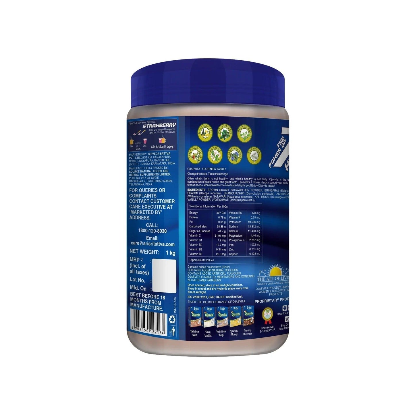 Sri Sri Tattva Strawberry Ojasvita - Sharp Mind & Fit Body