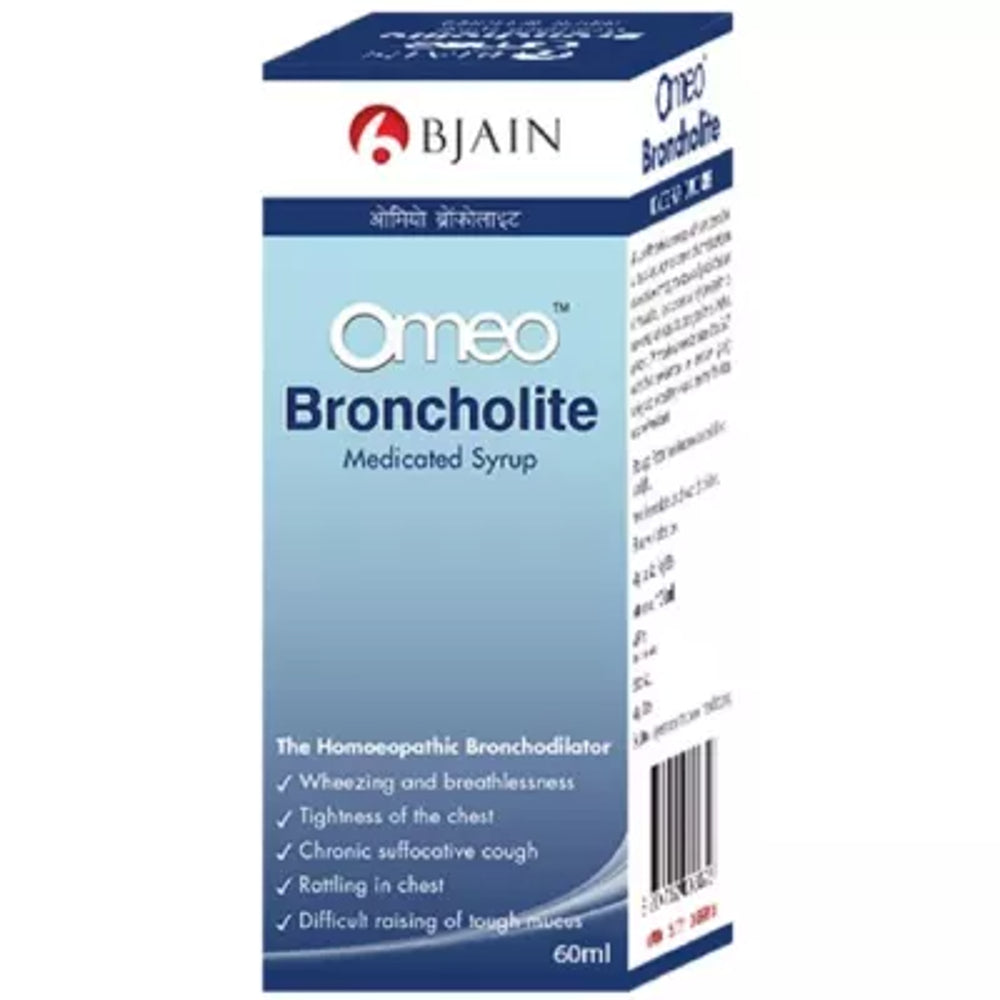 Bjain Omeo Broncholite Medicated Syrup - 60ml