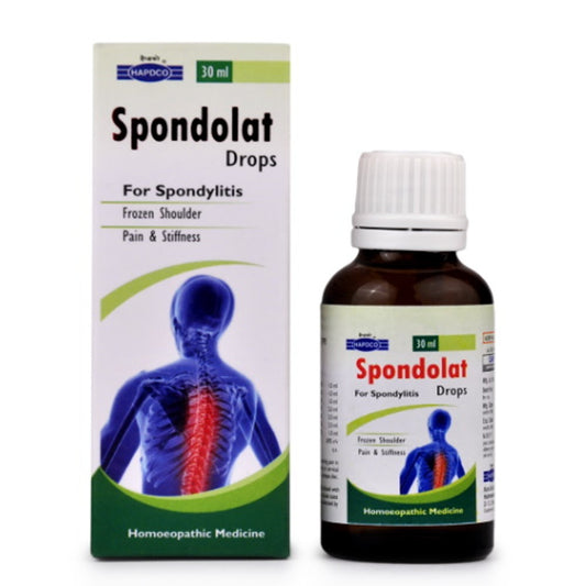 hapdco spondolat drops (30ml) for cervical spondolysis, pain and stiffness neck, vertigo and headach