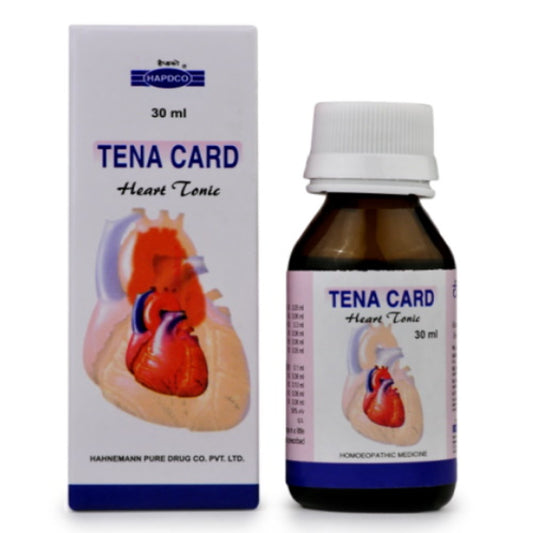hapdco tena card drops (30ml) relieves palpitations, anxiety, heart pain, regulates pulse, heart ton
